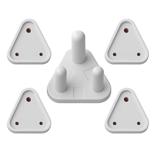 DALUCI Baby Proofing Socket Plug Covers & Switch Board Cover for Kids Safety | Electric Socket Protector & Dummy Plug Guards (Pack of 5, White) - Baby Safety Products for Home