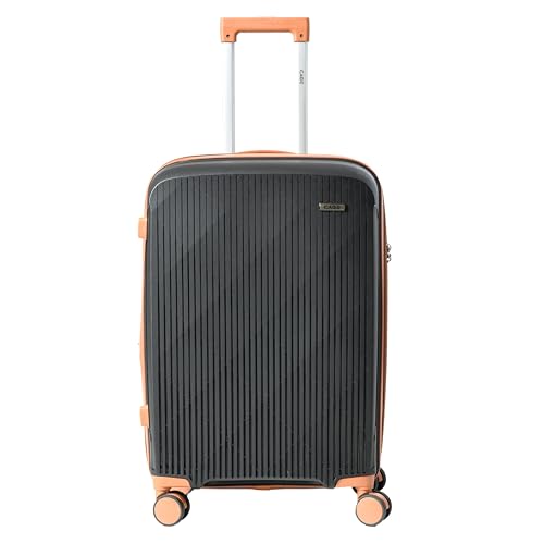 Image of CAGE 8 Wheels Trolley Bag Hard Case Polypropylene 360 Degree Wheeling System Luggage, Trolley Bags for Travel, Suitcase for Travel (Clay Carbon, Check-in | 77 cm | Large)