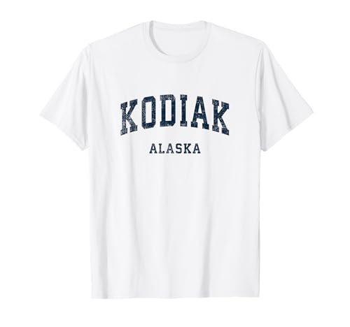 Design sportif vintage Kodiak Alaska AK T-Shirt