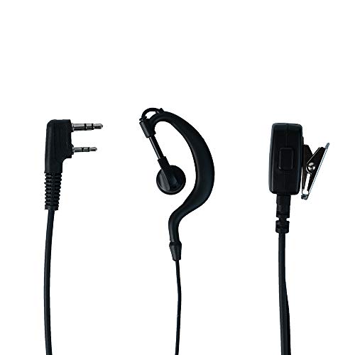 Auriculares para Baofeng UV-5R manos libres con micro PTT pack de 10 Caroo 2
