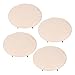 LAISANIM Round Decorative Polypropylene with Earth Speed, External Garden Games, Grass Covered Areas, 4 Pieces (Beige)