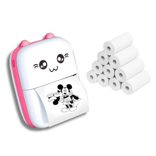 Mini Impressora Térmica Portátil Bluetooth Wi-Fi para Celular + 11 Rolos Bobinas – Impressora de Fot