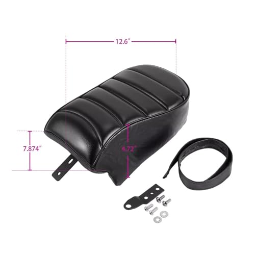 Asiento pasajero acabado premium para Sportster XL1200 y Iron 883 XL883N 3