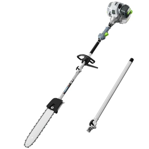 36CC Gas Powered Pole Saw 2 Stroke Powerful Gas Pole Saw with 10" Guide Bar