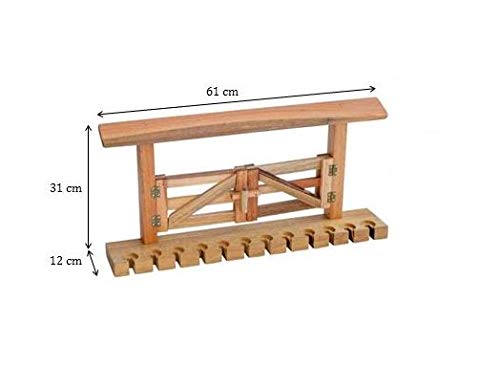 Porta Espetos/Guarda Espetos de Madeira para 12 Unidades