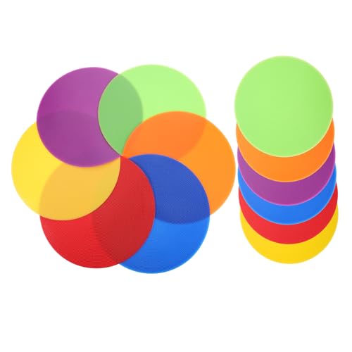 Mipcase 12Pcs Soccer Training Sign Discs Durable Markers for Football Practice Smooth Edges Non Fading for Playground Training Outdoor Sports Activities