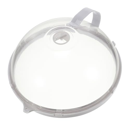 Zerodeko Dustproof Heating Cover for Microwave Splatter Cover Lid Guard Drain for Food Plate Dish Protection Prevents Splatters During Cooking