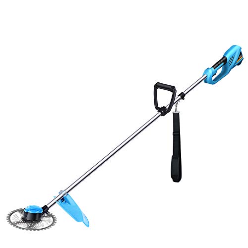 QJJML Rotary Mower, Small Mower Electric, Brushless Motor, Low Vibration, Low Noise And Durability