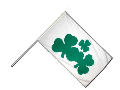 Drapeau Irlande Shamrock hampe pavillon irlandais vert blanc orange