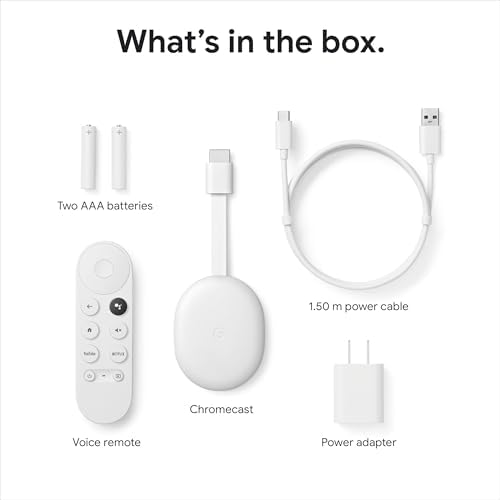 ⭐︎新品未使用未開封⭐︎ Google Chromecast＋ Mini Amazon.com: Google Chromecast 搭配Google TV (4K)- 串流棒娛樂