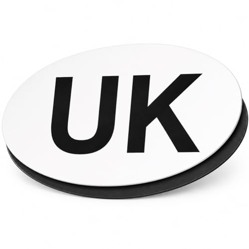 1 or 2 Pack UK Magnetic Car Sticker for Europe GB Stickers for Car Travel UK Car Magnet Regulation Size Weatherproof & Paint-Safe DVLA Legal Requirement Post-BREXIT (1)