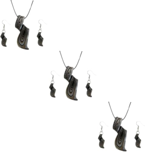 Boucles d'oreilles en or multicolores au quotidien parure 3 pièces