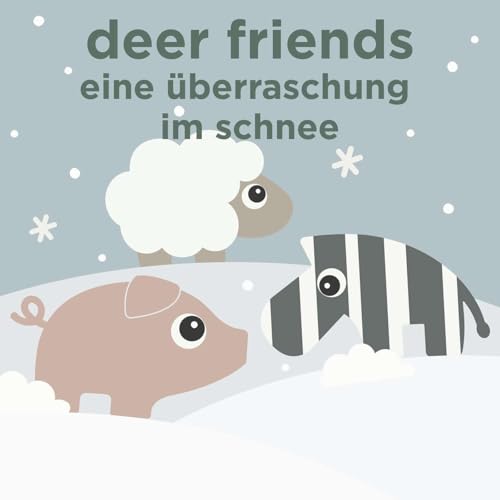 Deer friends: eine &uuml;berraschung im schnee