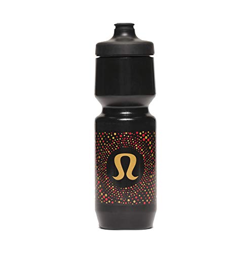 lululemon Purist Cycling 26 oz BPA Free Water Bottle by Specialized Bikes (Purist Yogo Dot Black)