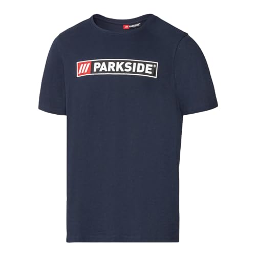 Men's Parkside T-Shirt | Official Novelty Lidl Tool Brand Parkside Tee | Crew Neck Fitted Shirt | Look and Feel Like Arnold Schwarzenegger (UK, Alpha, L, Regular, Regular, Navy)