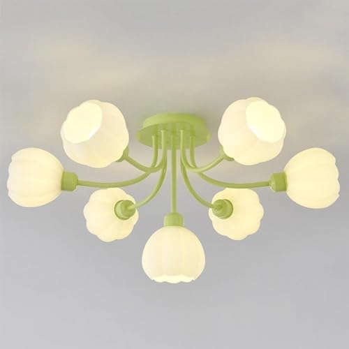 Plafond Lil Loullades Shade, la nostalgie d'un luminaire en verre vert