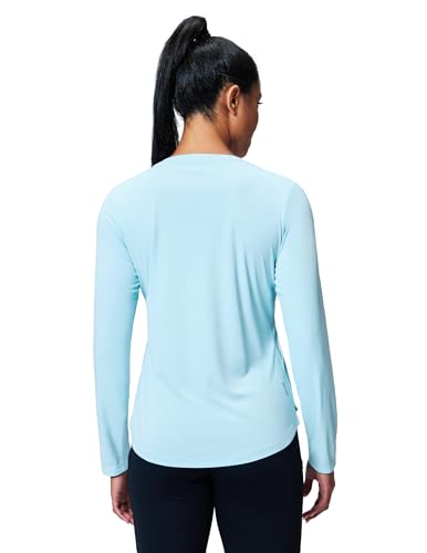 Image of MIER Womens Long Sleeve Sun Shirt UPF 50+ Quick Dry V-Neck Workout Tops