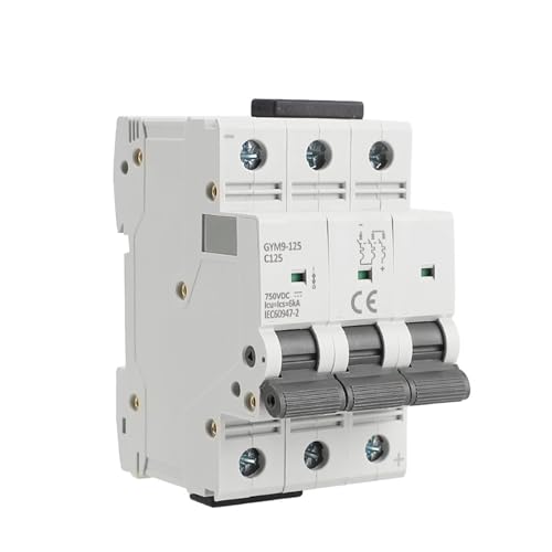Mini disjoncteur triphasé 6KA protégeant efficacement les circuits contre les surcharges 750V