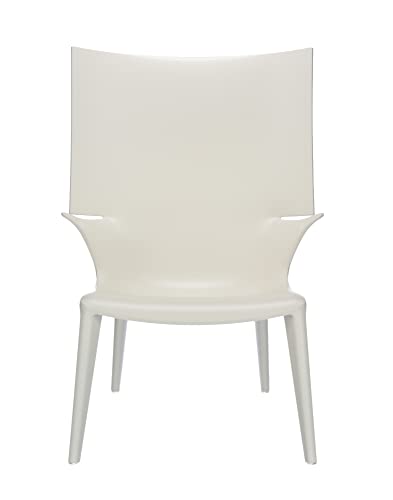 Kartell Uncle Jim Poltrona, Policarbonato Trasparente o colorato in Massa, Bianco, 72 x 103 x 68 x 60 cm