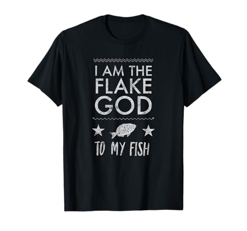 Flake God Acuario Pecera Acuarisista Regalo Divertido Camiseta