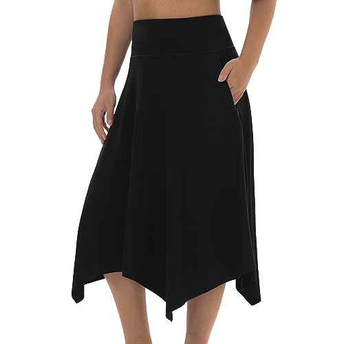 Knee Length Skorts Skirts for Women with Pockets High Waisted Athletic Skorts Womens Modest Midi Skirts Plus Size3