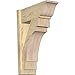 Ekena Millwork OUT08X20X28IMP04SWR Imperial Smooth Craftsman Outlooker, 8" Width x 20" Depth x 28" Height, Western Red Cedar