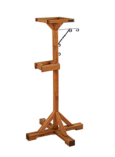 Riverside Woodcraft Bird Table Feeding Station With Anti Bacteria Coating