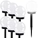 Produktbild MT MALATEC Solarleuchten 6 Stück Gartenleuchte LED-Kugel Wetterbeständig IP 44 Garten Außen 23562