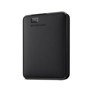 WD 6 to Elements Disque Dur Portable Externe, USB 3.0, Plug-and- Play, formaté pour Windows, Noir