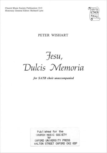 Jesu, Dulcis Memoria (Church Music Society publications)
