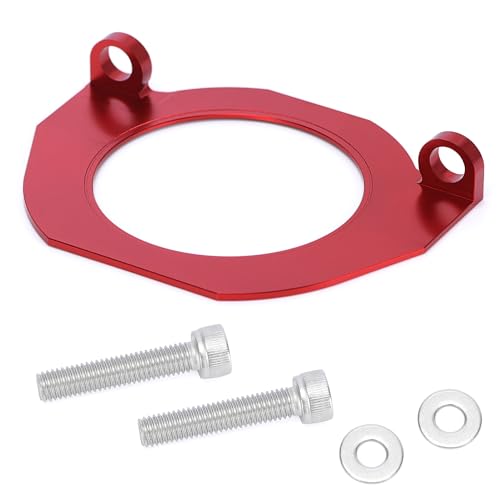PQY Crank Seal Guard Serpentine Belt Protection Guards Bracket Compatible with BMW 335i 535i 135i N54 N55 N52 S55 Red