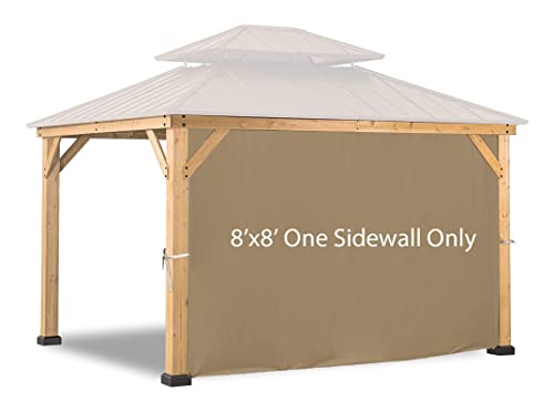 Coastshade Gazebo Replacement Sunwall For 8X8 Summer Outdoor Gazebo,1 Panel Sidewall Only,Khaki #TOP4
