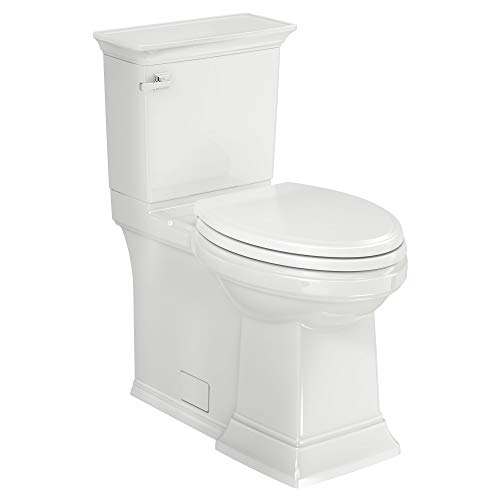 American Standard 281AA104.020 Two-Piece Town Square S Toilet with Seat, Elongated Front, Chair Height, White, 1.28 GPF