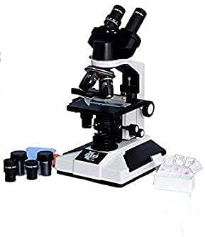 cei worldPathological Doctor Compound Student Binocular Microscope LED Illumination with Semi-Plan Achro Objectives and Kit