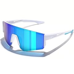 White Frame Blue Mirror