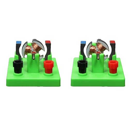  Muuoeou 2 Pezzi DIY Modello di Motore Elettrico DC Esperimento di Fisica Aiuti Educativi Giocattolo Studenti
