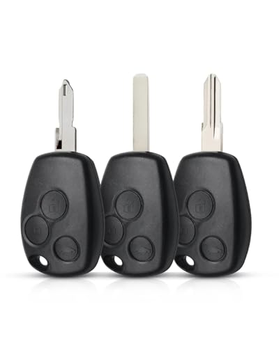Coque clé Dacia Clio 3 Twingo Kangoo remplacement télécommande 3 boutons