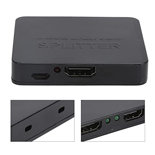 Divisor HDMI 1 entrada 2 saídas, divisor HDMI 4K para dois monitores, amplificador duplicado/espelha