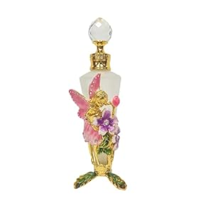 MEHOFOND 25ml Genie Perfume Bottles Empty Vintage Fairy Glass Decorative Perfume Bottles Crystal Essential Oil Glass Bottle Cosmetics Scent Bottles Ladies Girls Gifts Reusable Container