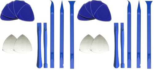Image of Repair Tools Kit for iPhone iPad MacBook Nintendo Switch PS4 Xbox Laptop - 5 Universal Triangle pry bar + 2 Spudger + 3 Big Spudger + 2 Metal Triangular spudgers(0.91 inch) (Pack of 2)