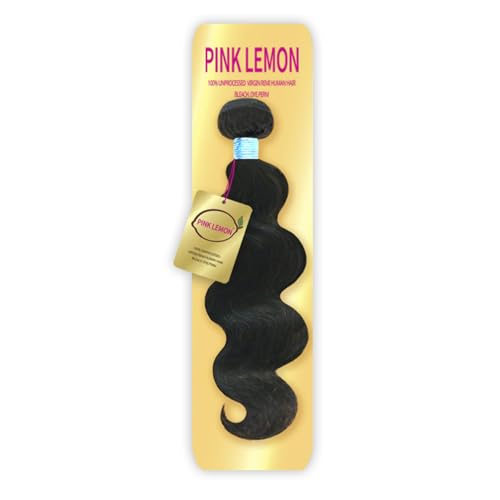 Pink Lemon Virgin Human Hair Weave Body Wave (10'-24') (NATURAL, 12 Inch)