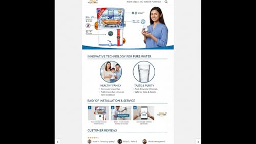 Image of AQUA LIBRA WITH DEVICE Water Purifier, RO + UV + TDS Controller, Active Copper Technology