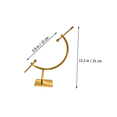 Support de table doré en acier pour boule de cristal Zerodeko - 8