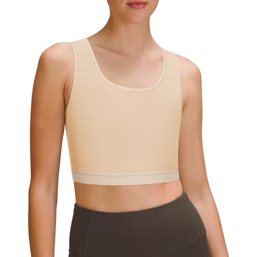 GCTBL Binder FTM Trans Binder Respirant Binder Bra Pour Femmes Transgenre Demi Chest Binder (K, M)