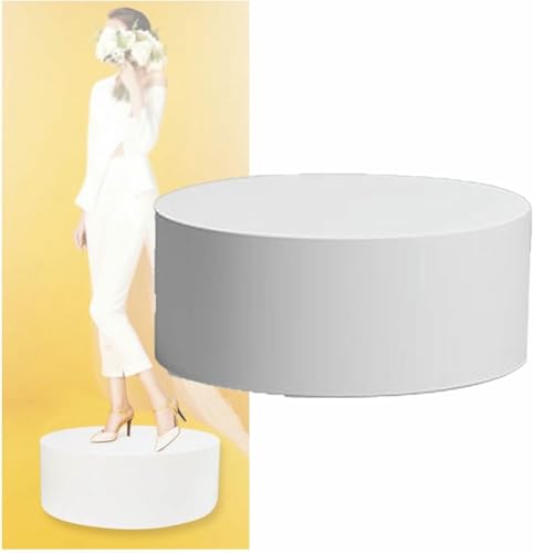 Présentoir rond sur pied cylindrique pour mannequin et décoration de magasin