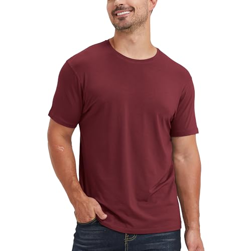 Image of netdraw Men's Ultra Soft Bamboo Viscose Cotton T-Shirt S-3XL | Moisture Wicking, Lightweight, Cool-Touch, Everyday Casual, Lounge, Sleep & Undershirt