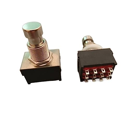 Interruptor de pie de 9 pines autoblocante para pedal de guitarra y calentador eléctrico 1Uds