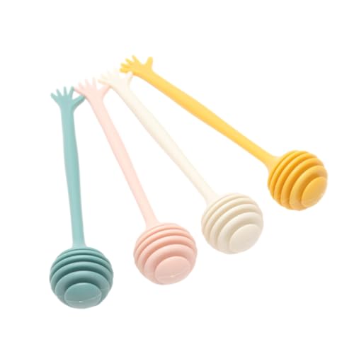 JECOMPRIS 3sets Honey Stirrer Sticks Stir Rod Useful Stirring Rod Honey Whisk Mini Stir Bar Mixing 4pcs*3