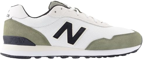 New Balance Men's 515 V3 Sneaker, White/Dark Olivine, 11