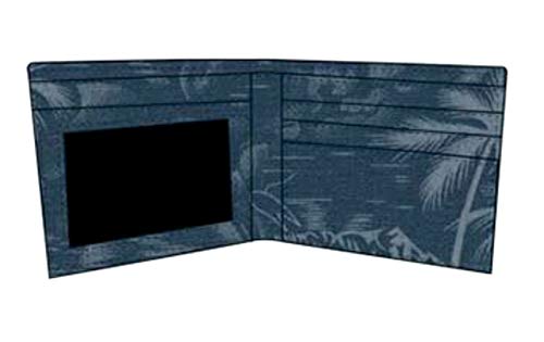 PanTeez Corona Wallet Extra Embossed Logo Bi-Fold Billfold Navy Blue Adult Men3